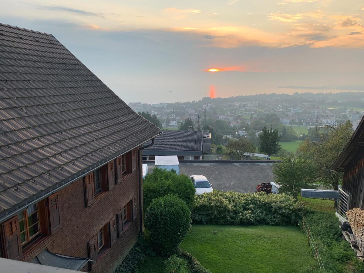 Bauernhaus Am Pfaenderhang Mit Seeblick Lochau Eksteriør bilde